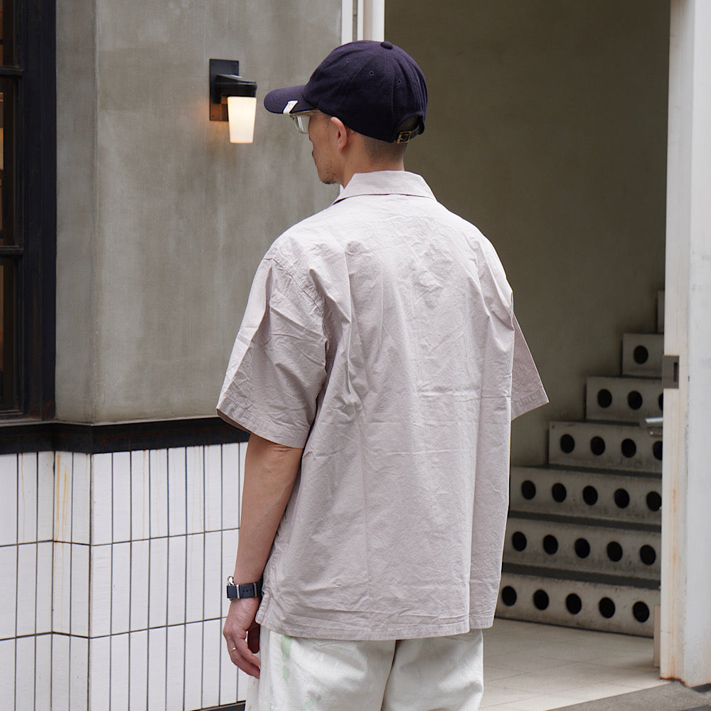 ORCIVAL - Garment Dye Poplin Open Collar S/S Shirt - OR-B0363GDP