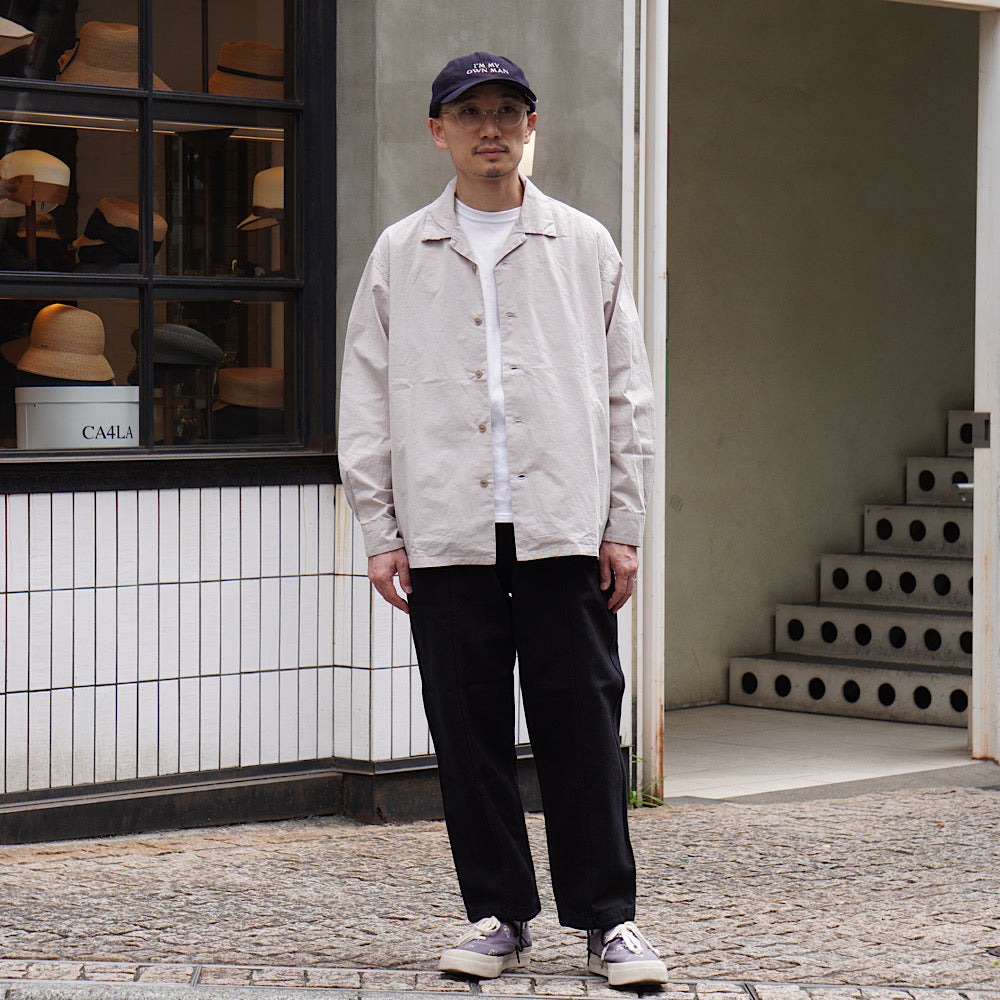 ORCIVAL - Garment Dye Poplin Open Collar Shirt - OR-B0362GDP