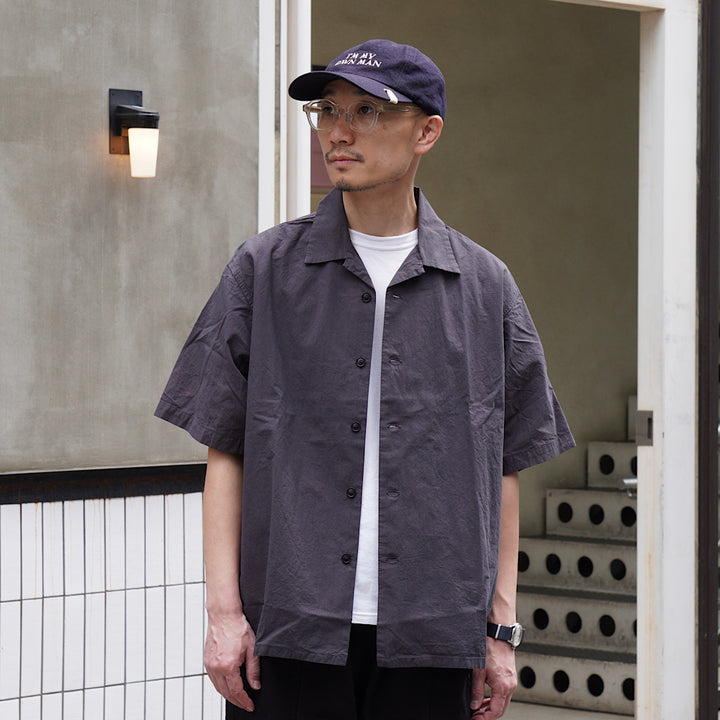 ORCIVAL - Garment Dye Poplin Open Collar S/S Shirt - OR-B0363GDP