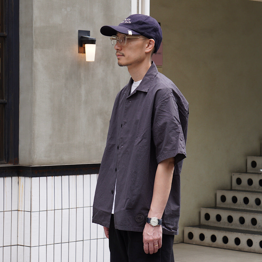 ORCIVAL - Garment Dye Poplin Open Collar S/S Shirt - OR-B0363GDP