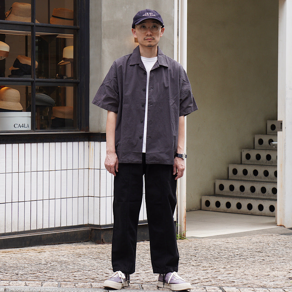 ORCIVAL - Garment Dye Poplin Open Collar S/S Shirt - OR-B0363GDP