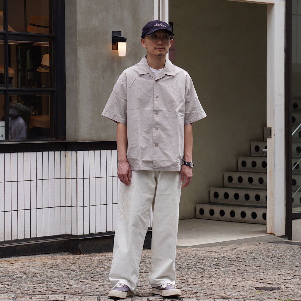 ORCIVAL - Garment Dye Poplin Open Collar S/S Shirt - OR-B0363GDP