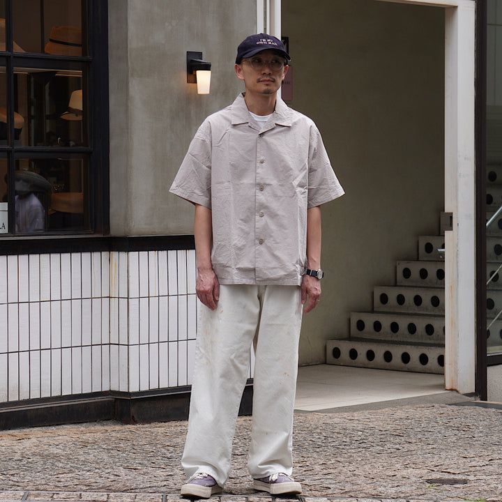 ORCIVAL - Garment Dye Poplin Open Collar S/S Shirt - OR-B0363GDP