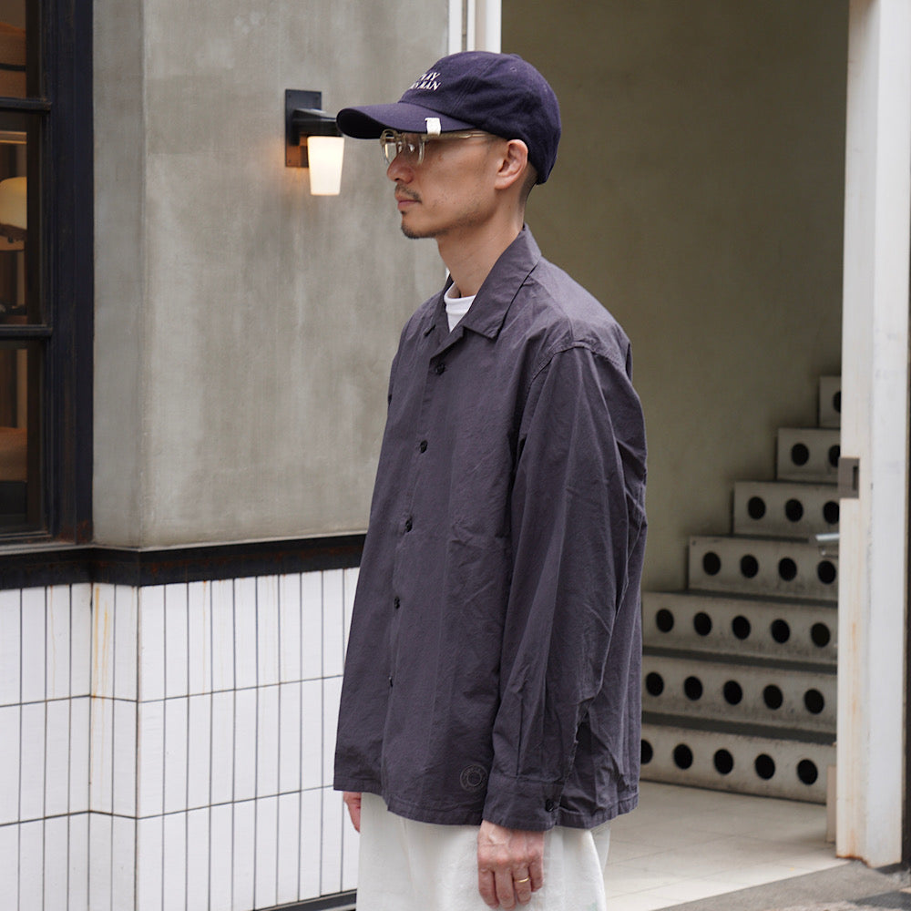 ORCIVAL - Garment Dye Poplin Open Collar Shirt - OR-B0362GDP