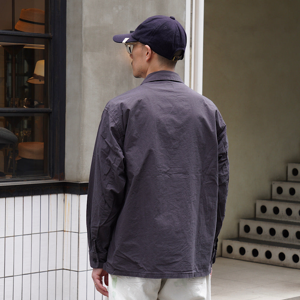 ORCIVAL - Garment Dye Poplin Open Collar Shirt - OR-B0362GDP