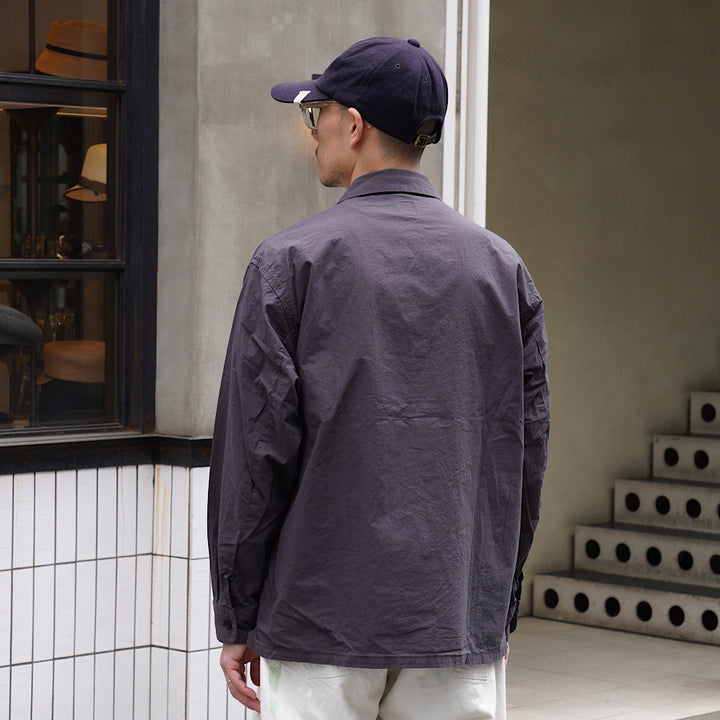 ORCIVAL - Garment Dye Poplin Open Collar Shirt - OR-B0362GDP