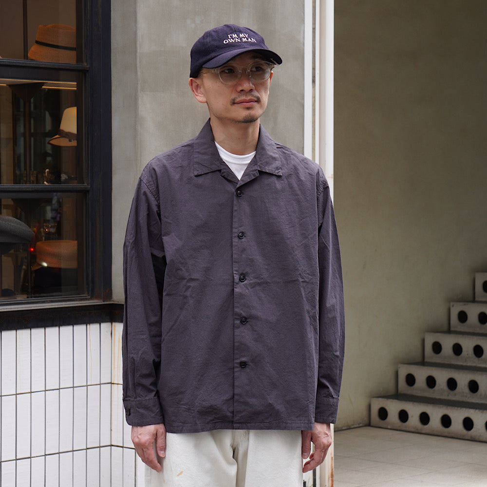 ORCIVAL - Garment Dye Poplin Open Collar Shirt - OR-B0362GDP