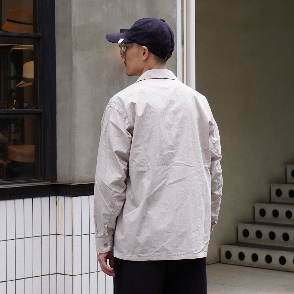 ORCIVAL - Garment Dye Poplin Open Collar Shirt - OR-B0362GDP