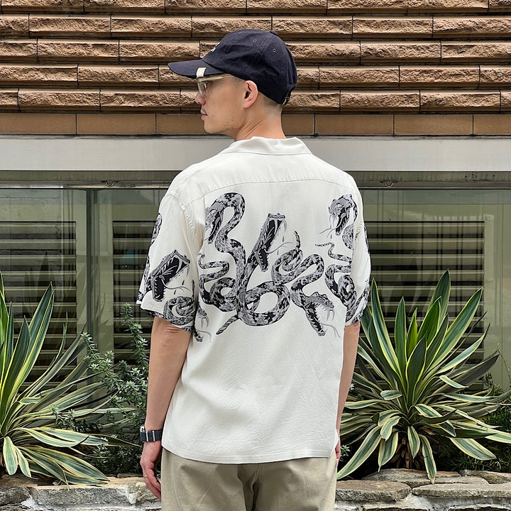 GOLD - MONOTONE RATTLE SNAKE” OPEN SHIRT - GL39440