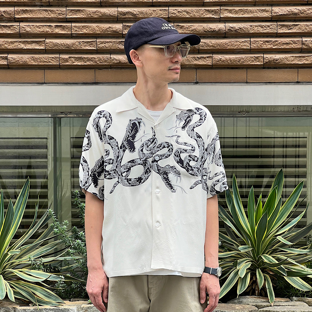 GOLD - MONOTONE RATTLE SNAKE” OPEN SHIRT - GL39440