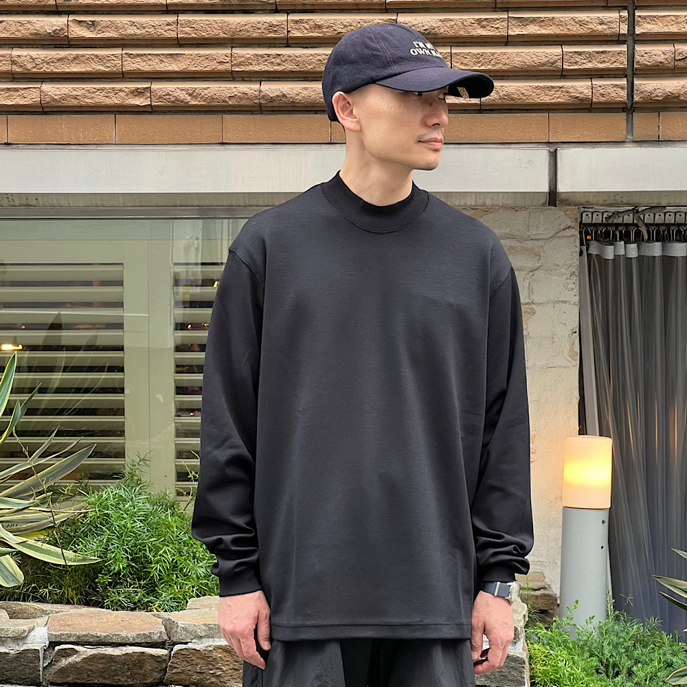 THE DAY - MERINO WOOL MOCK NECK LONG SLEEVE SHIRT - D25MS-0202