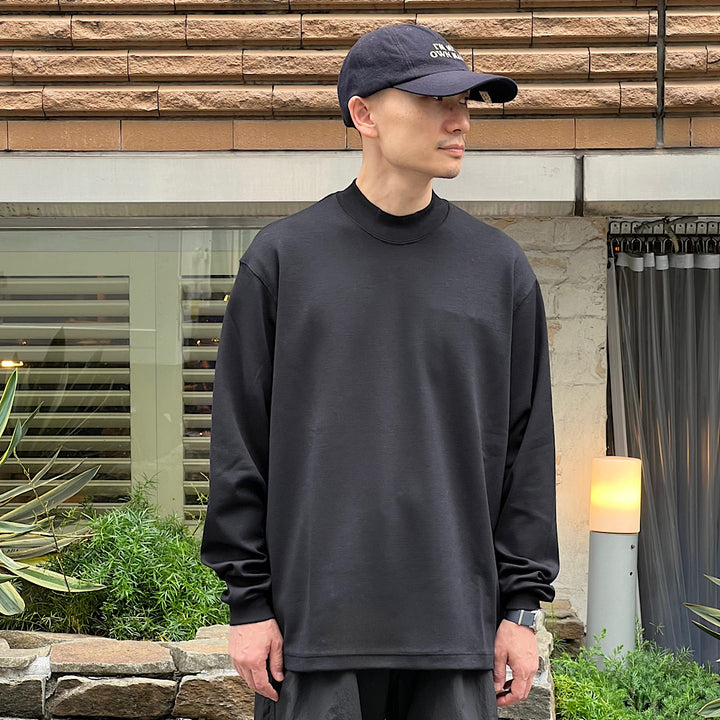 THE DAY - MERINO WOOL MOCK NECK LONG SLEEVE SHIRT - D25MS-0202