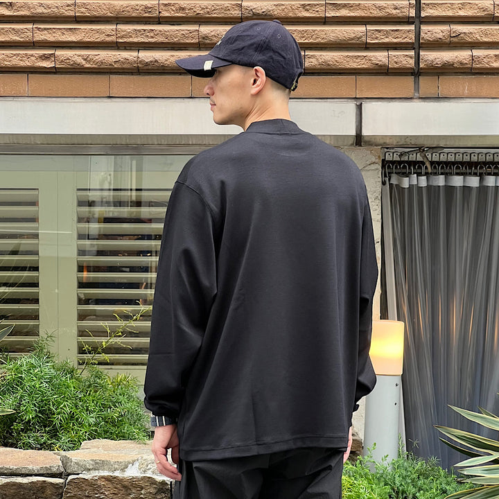 THE DAY - MERINO WOOL MOCK NECK LONG SLEEVE SHIRT - D25MS-0202