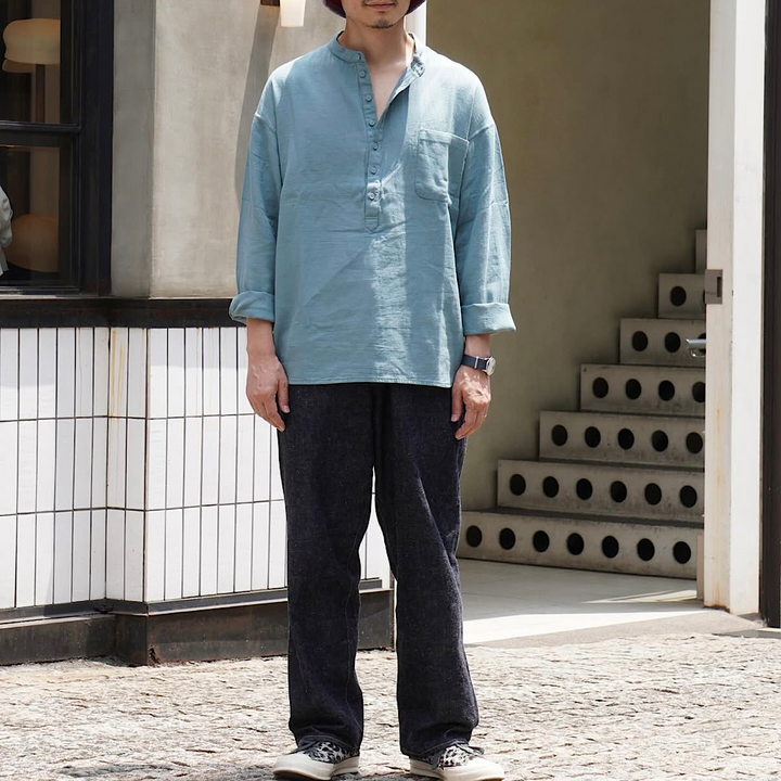 EEL Products - Charcoal Henley - E-25469