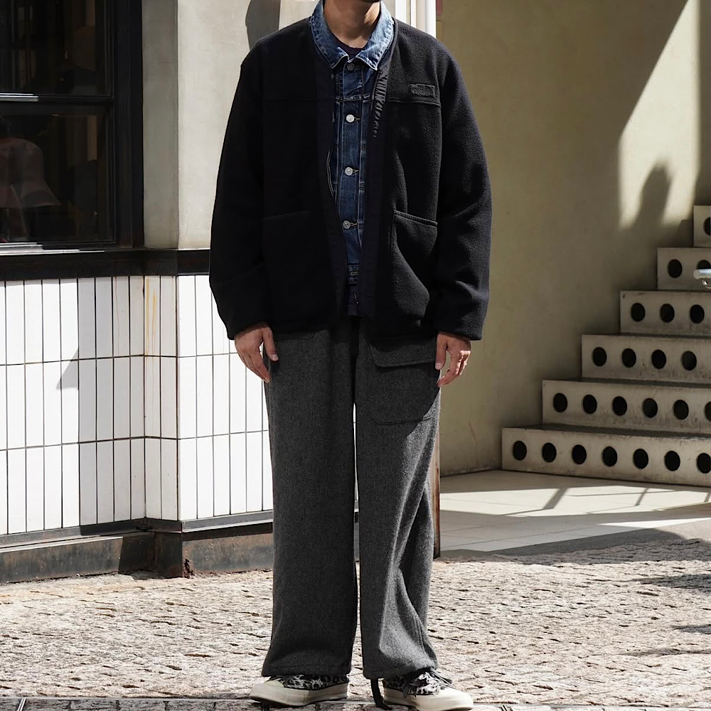 SOUTH2 WEST8 -  String Balloon Pant - Wool Nep Tweed - RW585