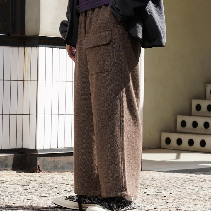 SOUTH2 WEST8 -  String Balloon Pant - Wool Nep Tweed - RW585