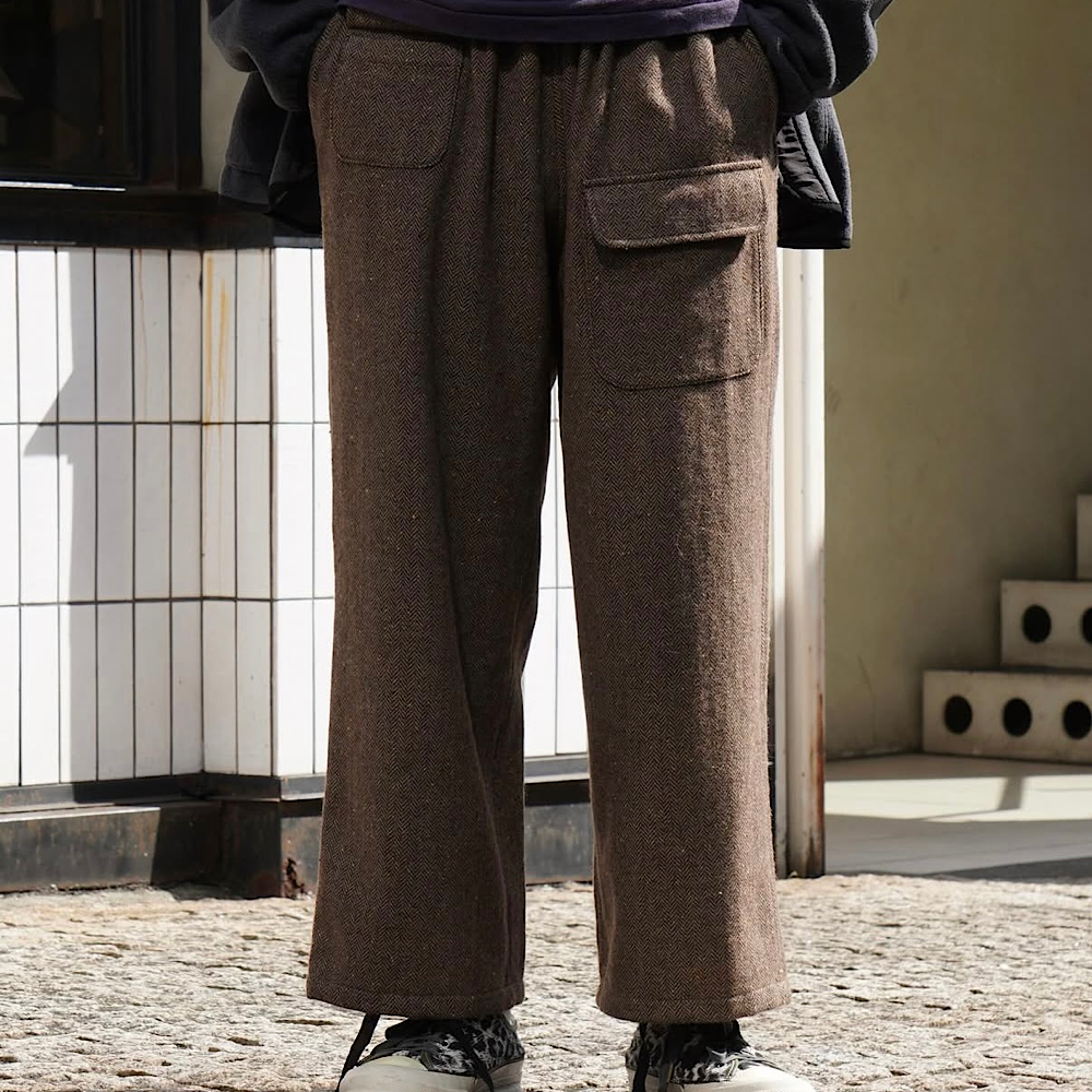 SOUTH2 WEST8 -  String Balloon Pant - Wool Nep Tweed - RW585