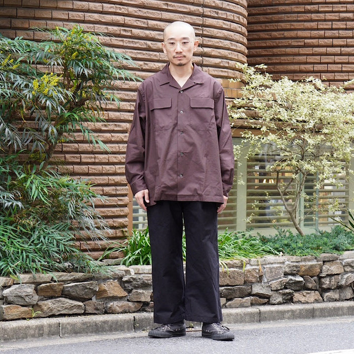 THE DAY - OPEN COLLAR SHIRT - D25WS-1001