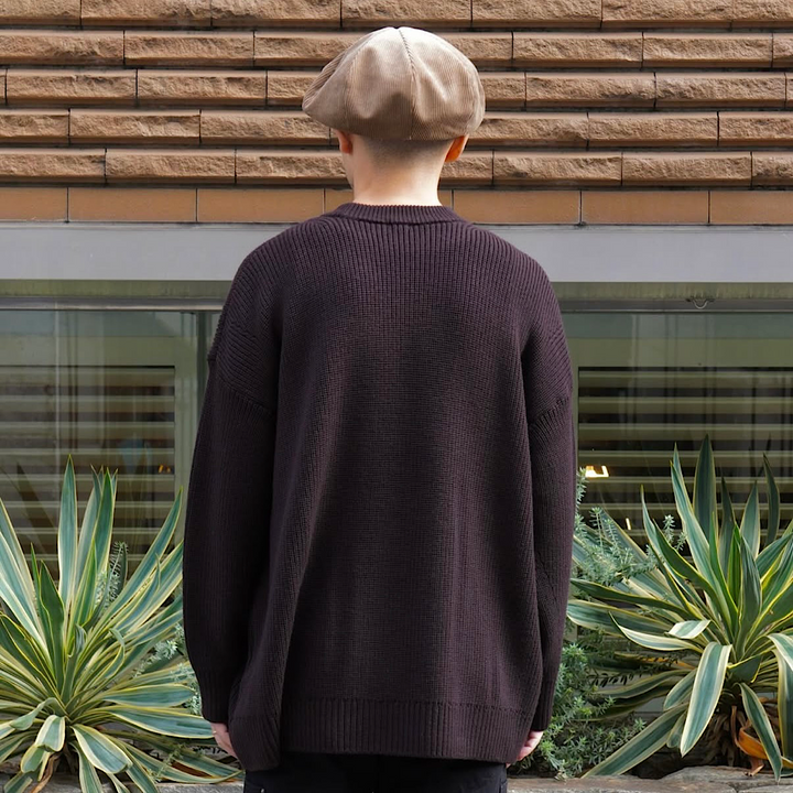 THE DAY - MERINO WOOL CREWNECK KNIT - D25WS-03001