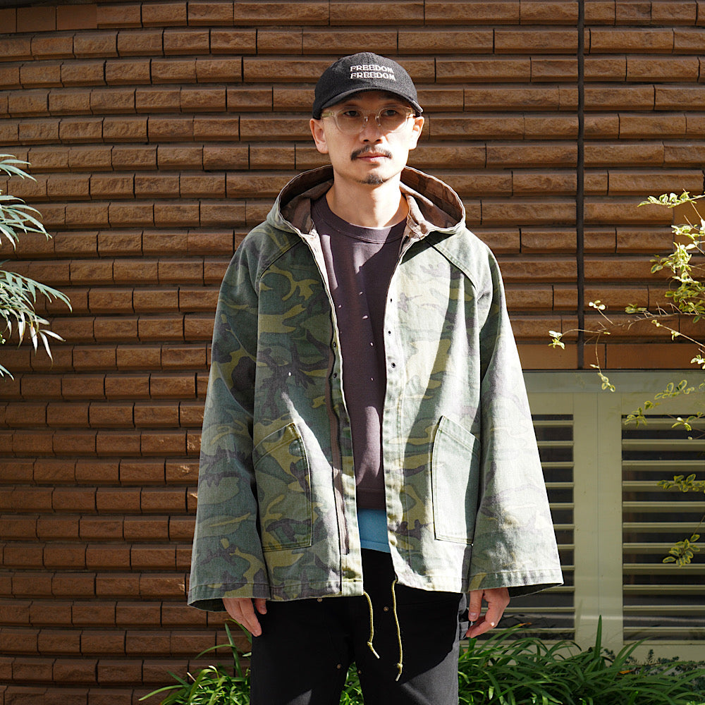 Needles - Reversible Hooded Coat - Camo Twill - SX143