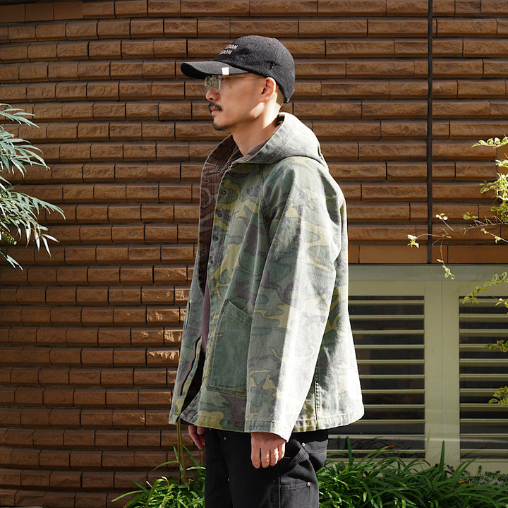 Needles - Reversible Hooded Coat - Camo Twill - SX143