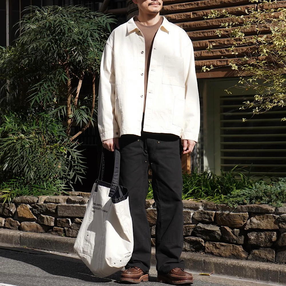 POST O'ALLS - USMC 1930s Utility Jacket - mini HBT natural - 3114R-MH4