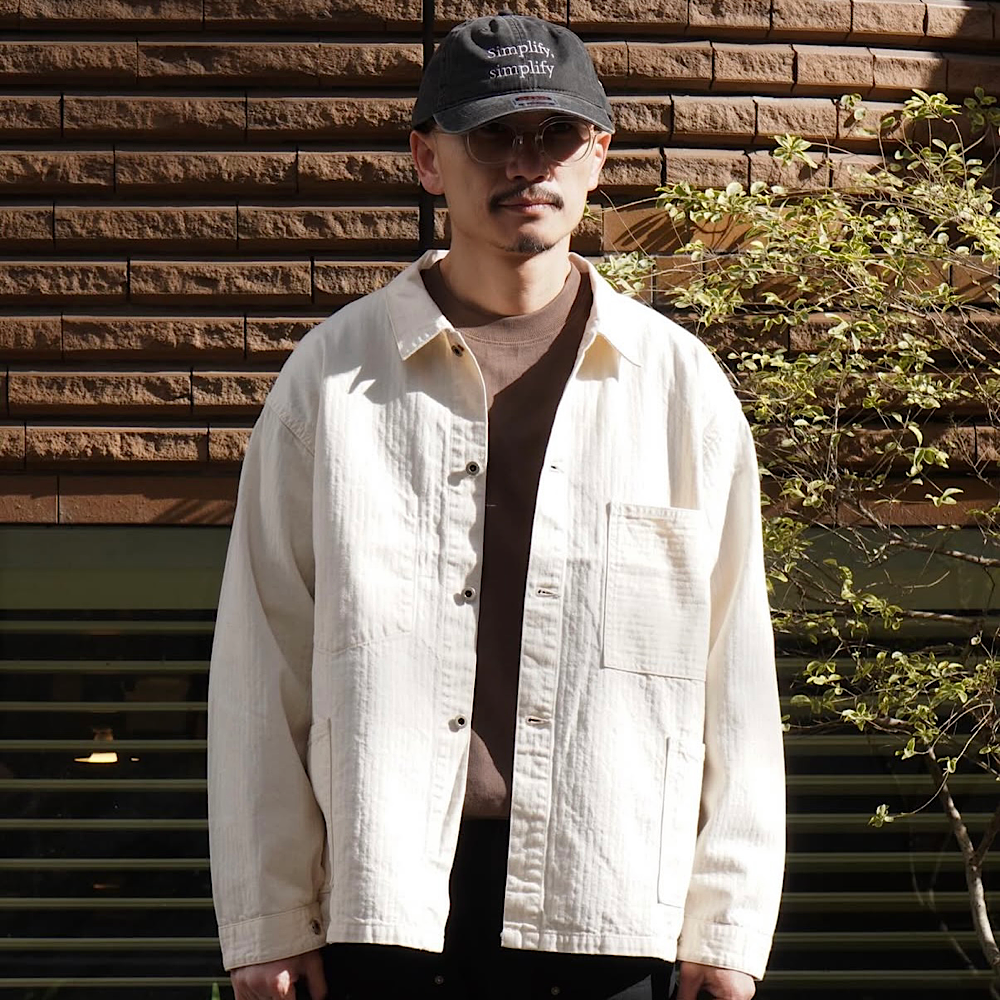 POST O'ALLS - USMC 1930s Utility Jacket - mini HBT natural - 3114R-MH4