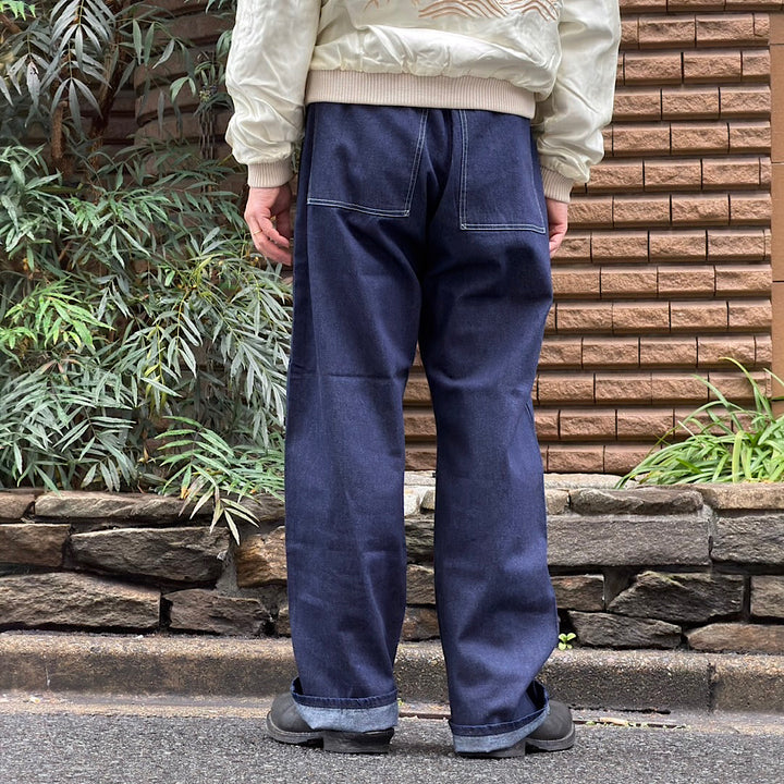 POST O'ALLS - SWEETBEAR Bandtop - 8oz.denim dark indigo - 3327-8DI