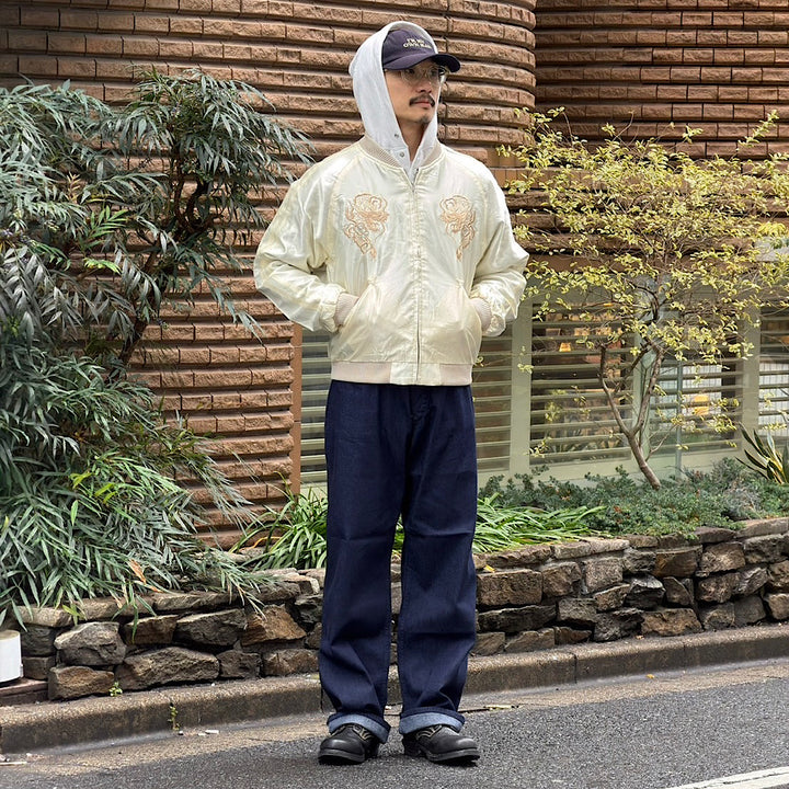 POST O'ALLS - SWEETBEAR Bandtop - 8oz.denim dark indigo - 3327-8DI