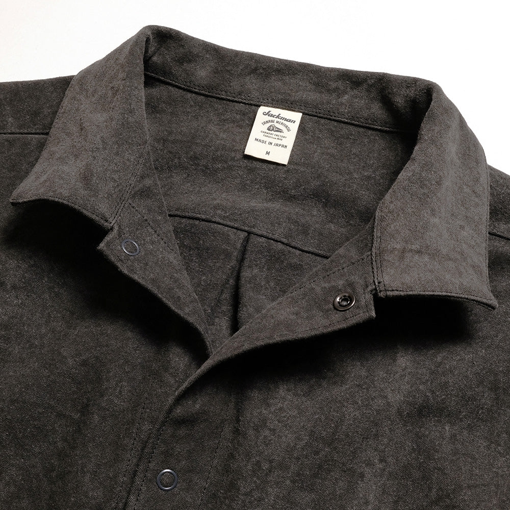 Jackman - Sumi(charcoal-dyed) Coach Shirt - JM8575