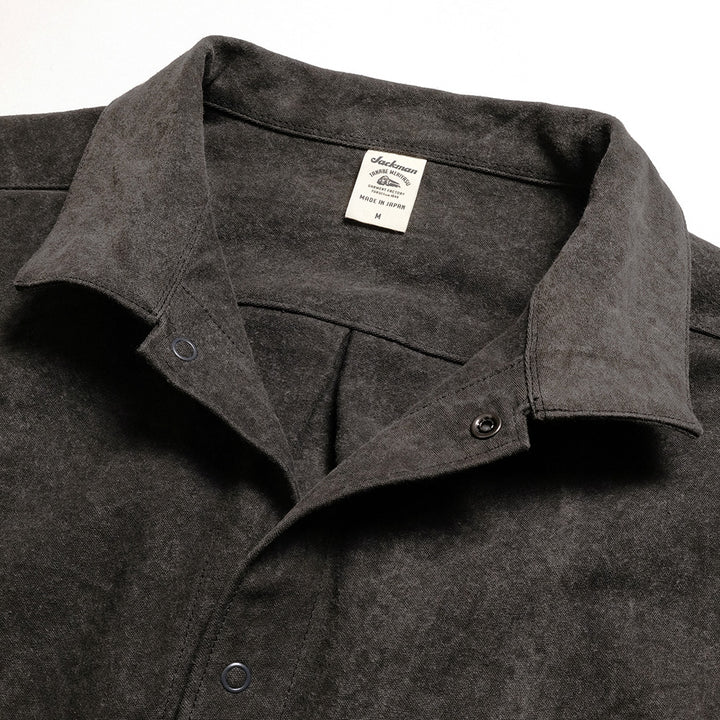 Jackman - Sumi(charcoal-dyed) Coach Shirt - JM8575