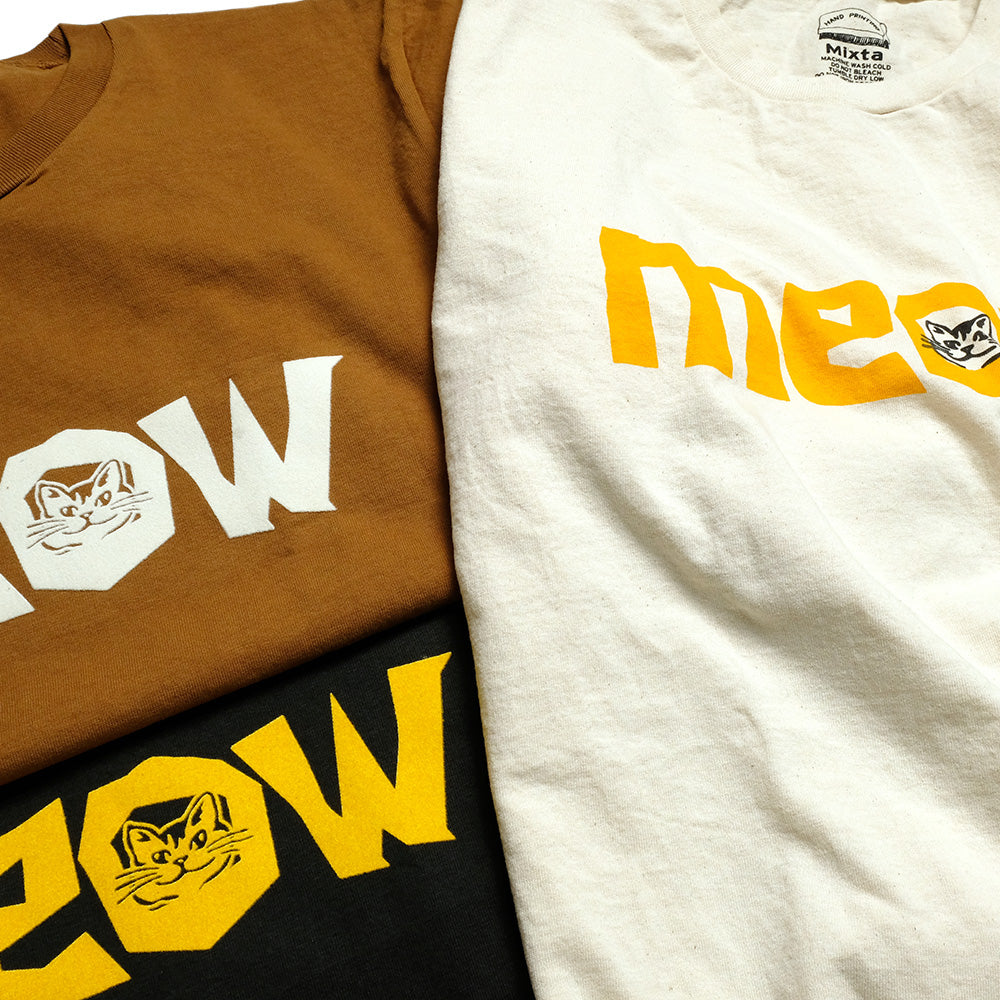 Mixta - CREW NECK PRINT T-shirt - MEOW - MXT1010011