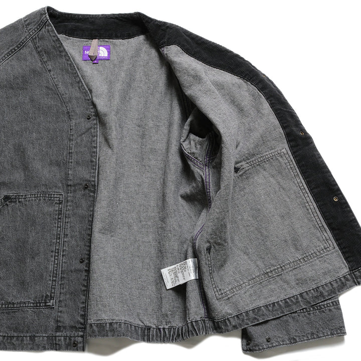 THE NORTH FACE PURPLE LABEL - Linen Cotton Denim Field Cardigan - N26FA028-H