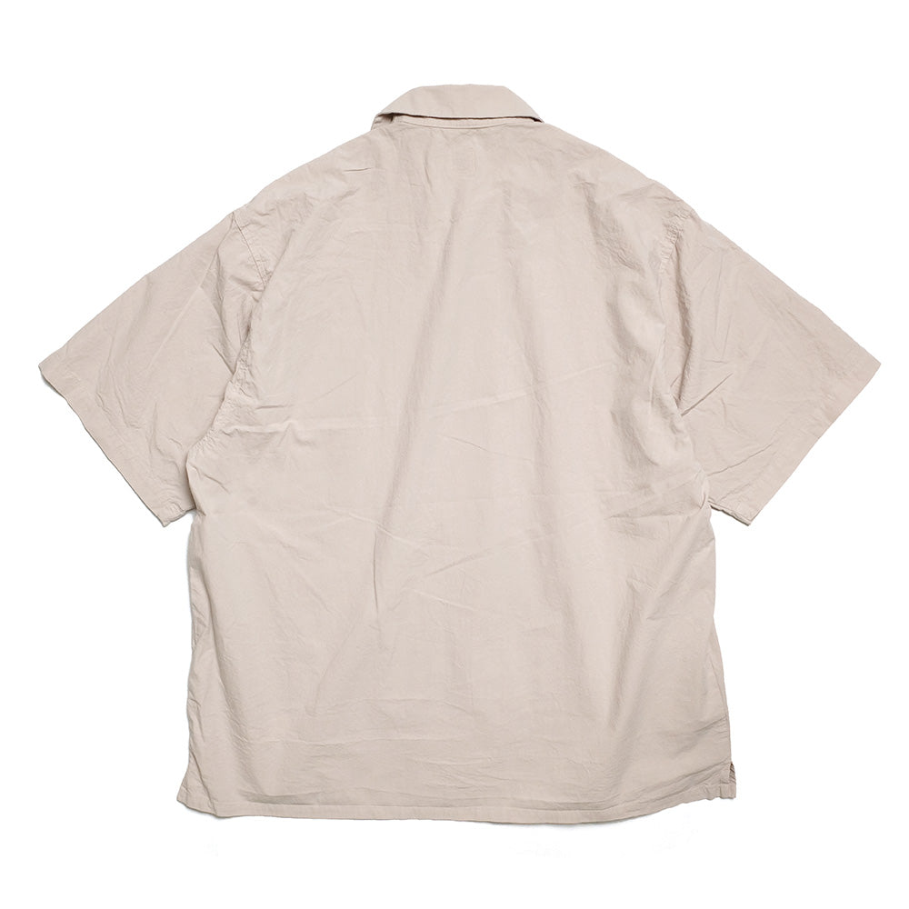 ORCIVAL - Garment Dye Poplin Open Collar S/S Shirt - OR-B0363GDP