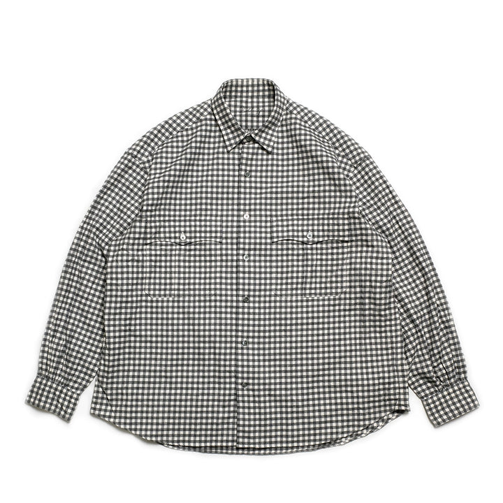 Porter Classic - ROLL UP FLANNEL GINGHAM CHECK SHIRT - PC-016-3684