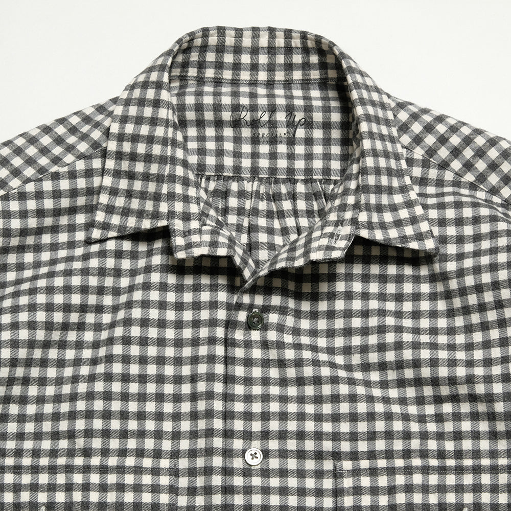 Porter Classic - ROLL UP FLANNEL GINGHAM CHECK SHIRT - PC-016-3684