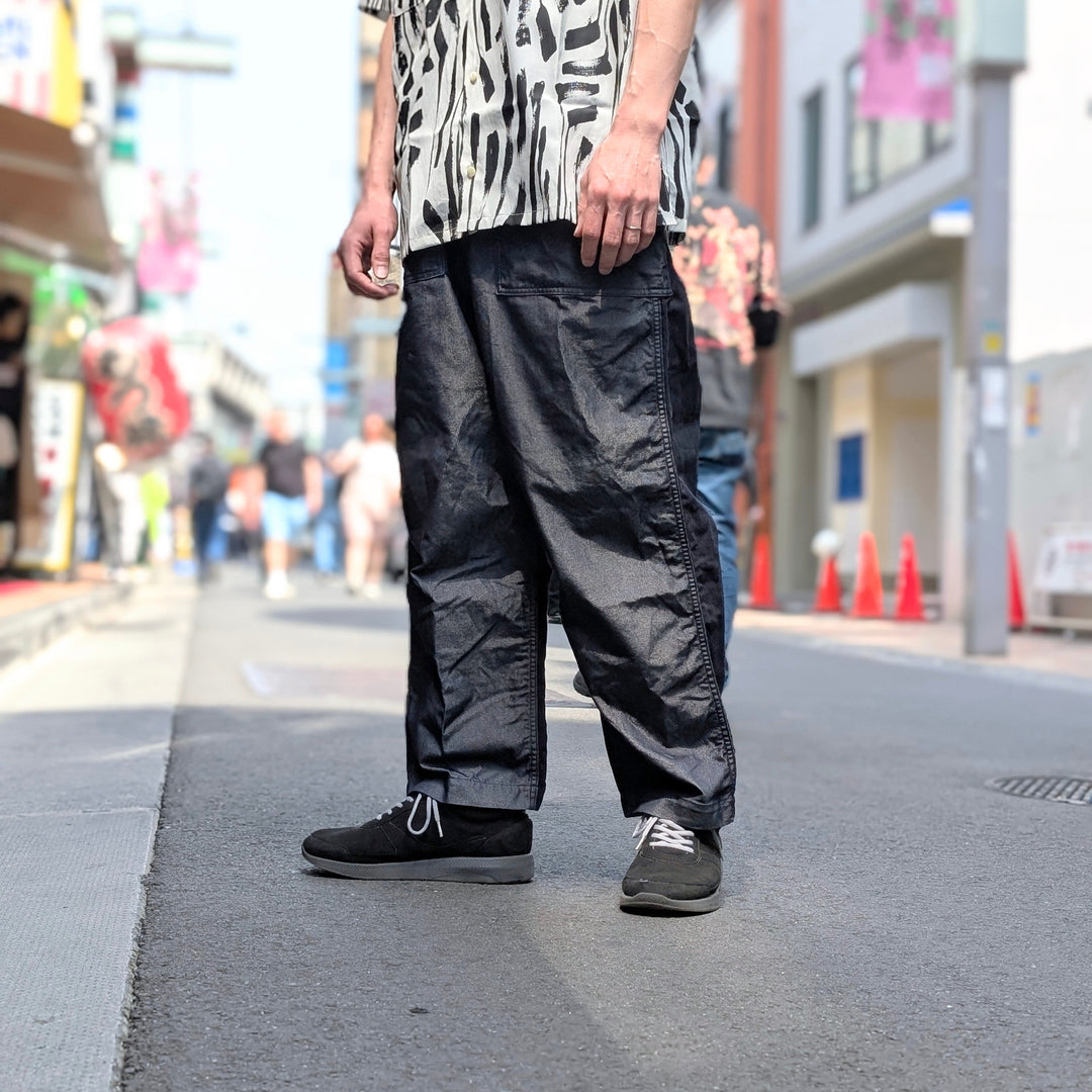 JUNYA WATANABE MAN - Cotton Ester Denim X Cotton Linen Pants - WO-P029-051