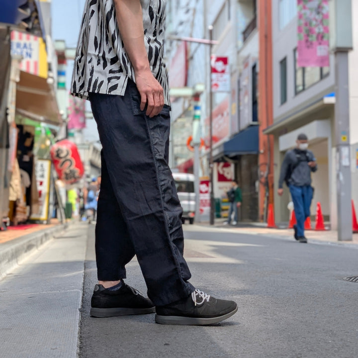 JUNYA WATANABE MAN - Cotton Ester Denim X Cotton Linen Pants - WO-P029-051
