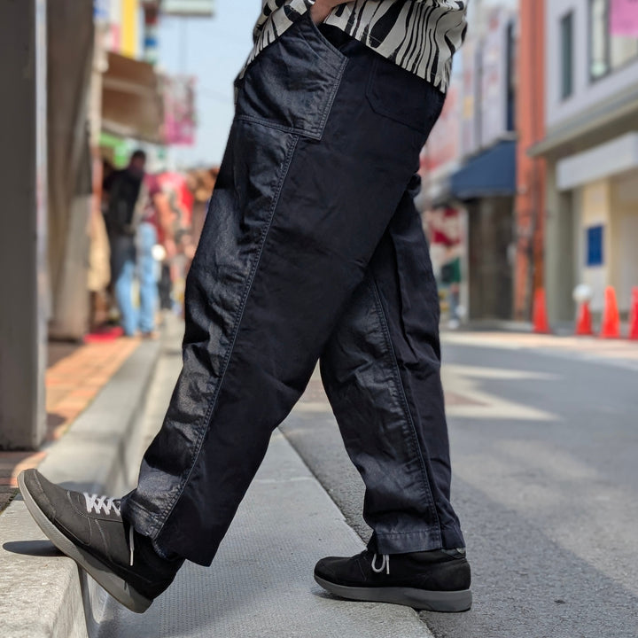 JUNYA WATANABE MAN - Cotton Ester Denim X Cotton Linen Pants - WO-P029-051