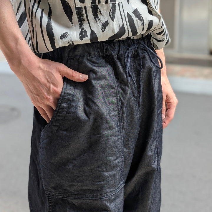 JUNYA WATANABE MAN - Cotton Ester Denim X Cotton Linen Pants - WO-P029-051