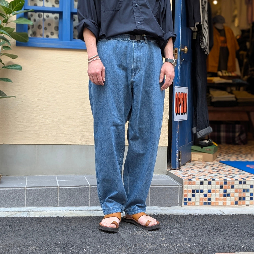 THE NORTH FACE PURPLE LABEL -  Denim Wide Tapered Field  Pants - N25FC068