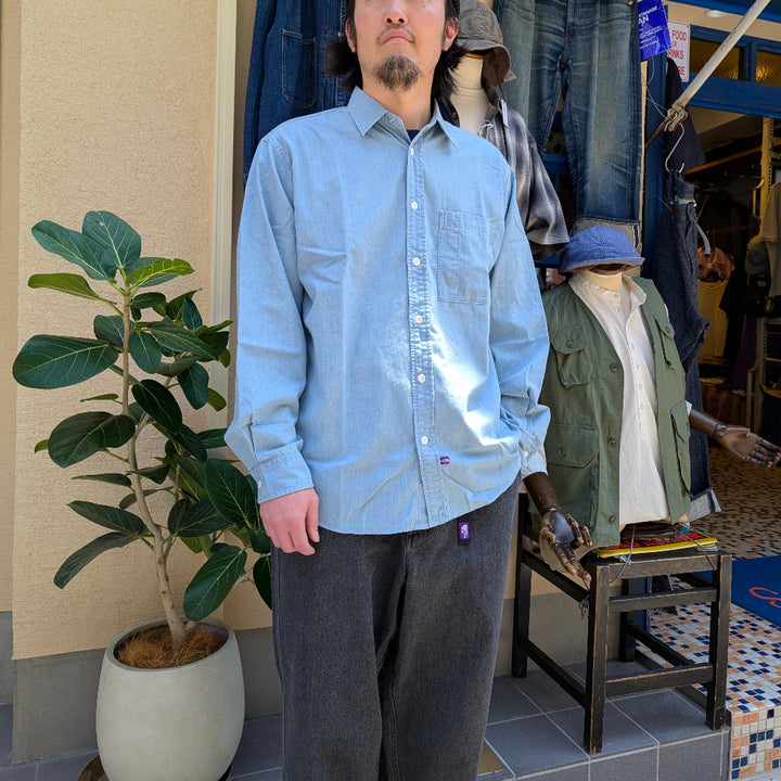 THE NORTH FACE PURPLE LABEL - Regular Collar Chambray Field Shirt - N25FG061
