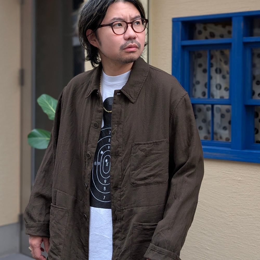 KAPTAIN SUNSHINE - Wool Gauze Work Shirt Jacket - KS25FJK12