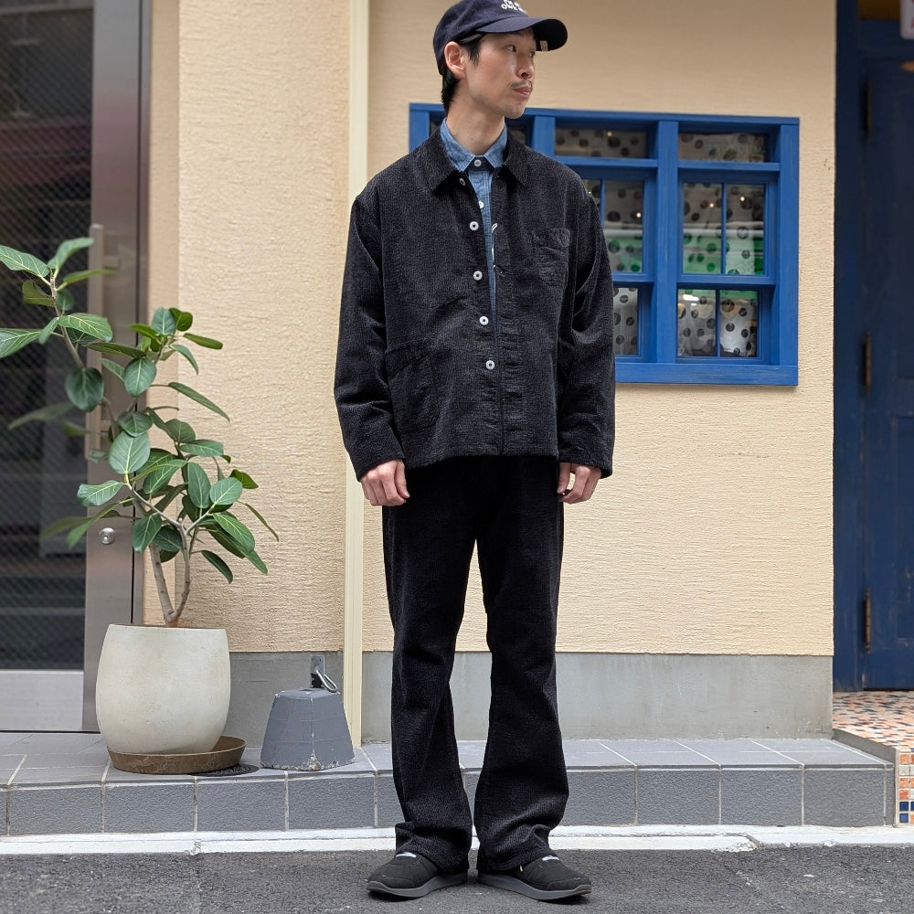 POST O'ALLS - 546 Flare R2 - Wide-wale Cords Printed Gray - 3325-WWP