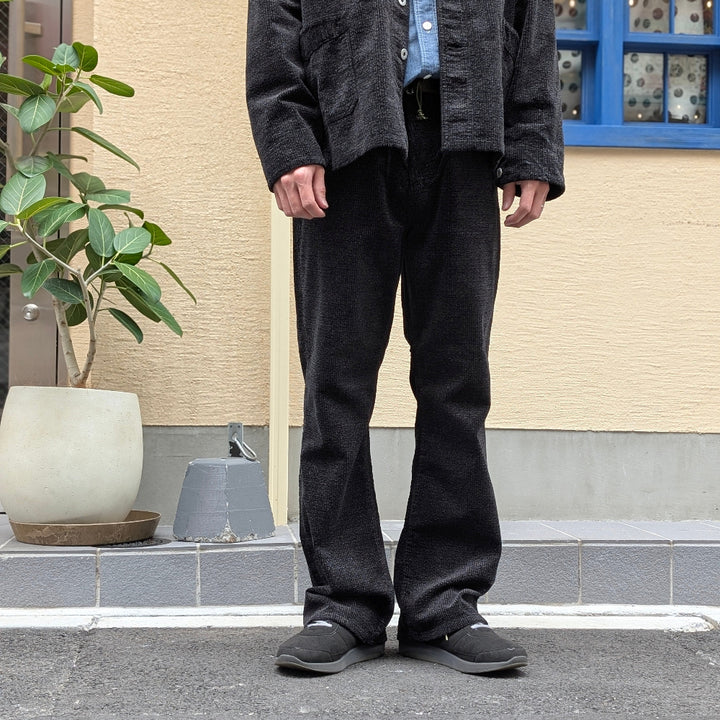 POST O'ALLS - 546 Flare R2 - Wide-wale Cords Printed Gray - 3325-WWP