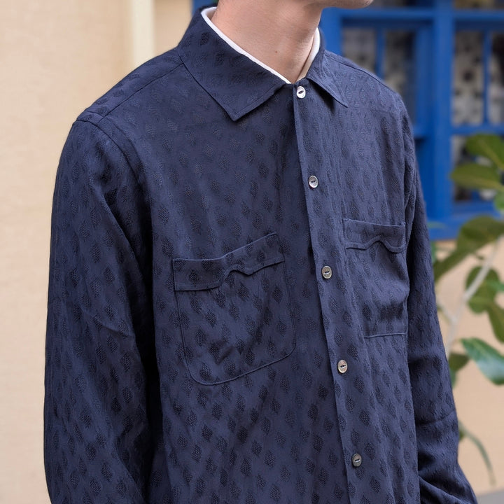 Needles - One-up Shirt - Diamond Mesh Jacquard - SX285
