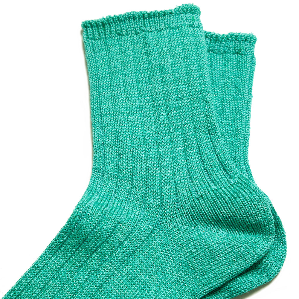 ROTOTO - LINEN COTTON RIBBED ANKLE SOCKS - R1462-231