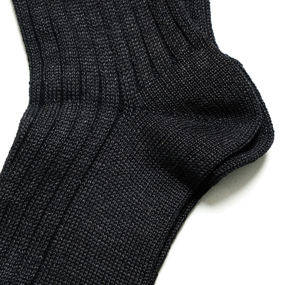 ROTOTO - LINEN COTTON RIBBED ANKLE SOCKS - R1462-231