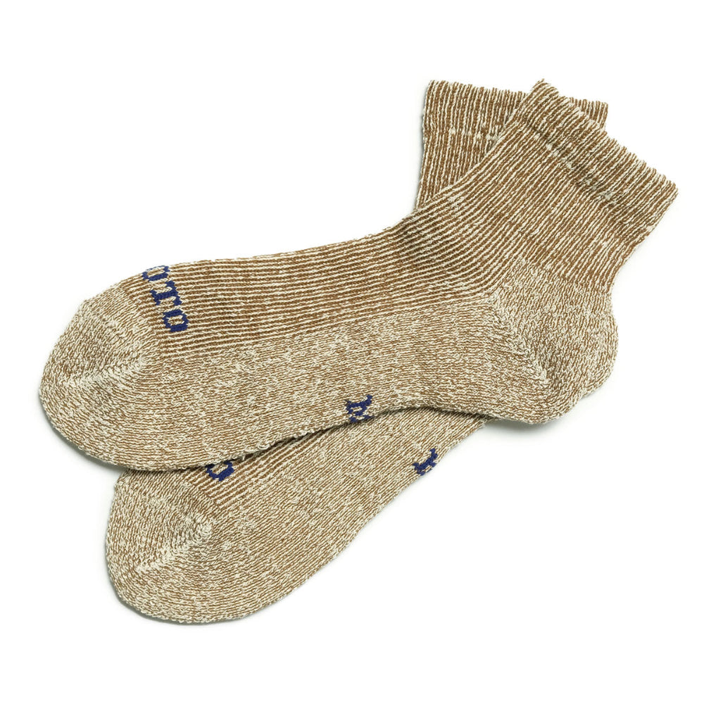 ROTOTO - HEMP/ORGANIC COTTON PILE ANKLE SOCKS - R1509-241