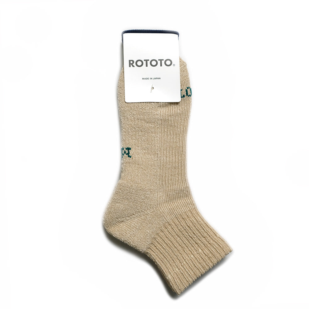 ROTOTO - HEMP/ORGANIC COTTON PILE ANKLE SOCKS - R1509-241